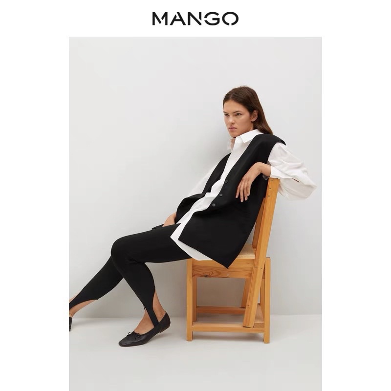 [HÀNG CÓ SẴN - HÀNG XUẤT XỊN] Áo ghile MAN.GO màu đen | BigBuy360 - bigbuy360.vn