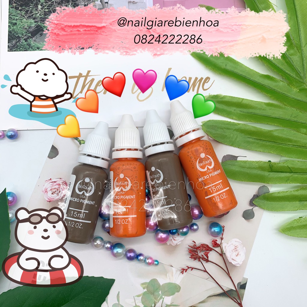 Mực tập biotouch (thực hành trên da giả) phun xăm