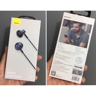 Tai Nghe Nhét Tai Baseus H19 Âm Thanh Nổi 6D chân 3.5 có Mic Cho Điện Thoại Xiaomi Samsung Oppo Vivo