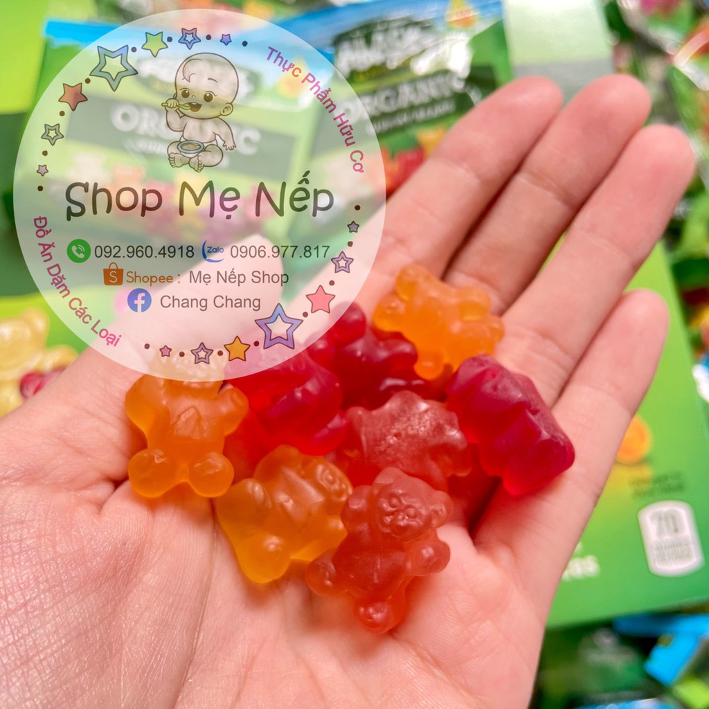 KẸO DẺO HỮU CƠ HÌNH GẤU GUMMY BEARS