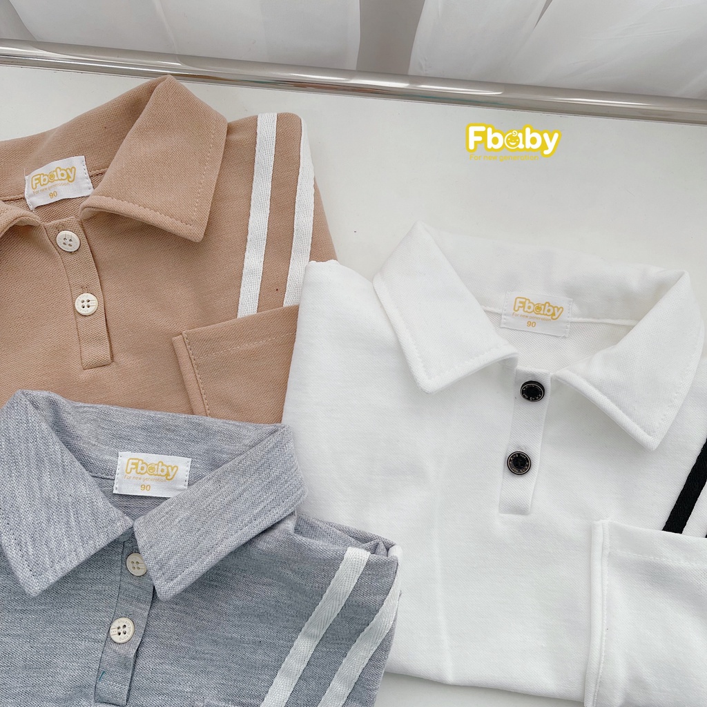 Bộ polo có cổ cho bé trai, bộ thun bé trai có cổ áo polo quần kaki hàng đẹp