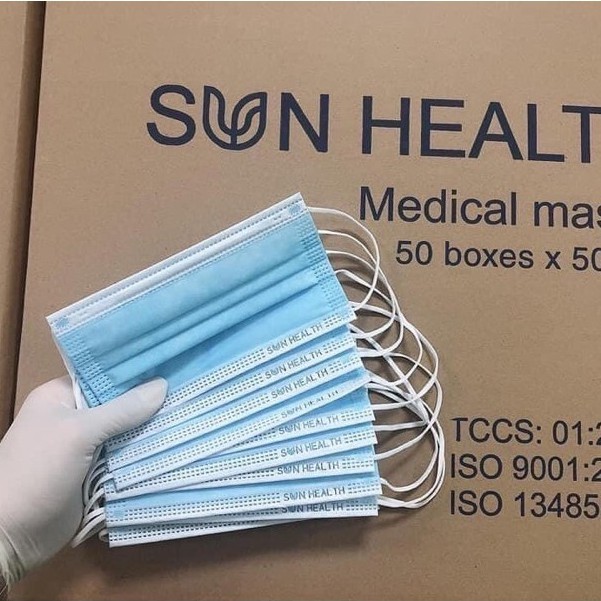 Hộp 50 cái khẩu trang y tế 4 lớp giấy kháng khuẩn | BigBuy360 - bigbuy360.vn