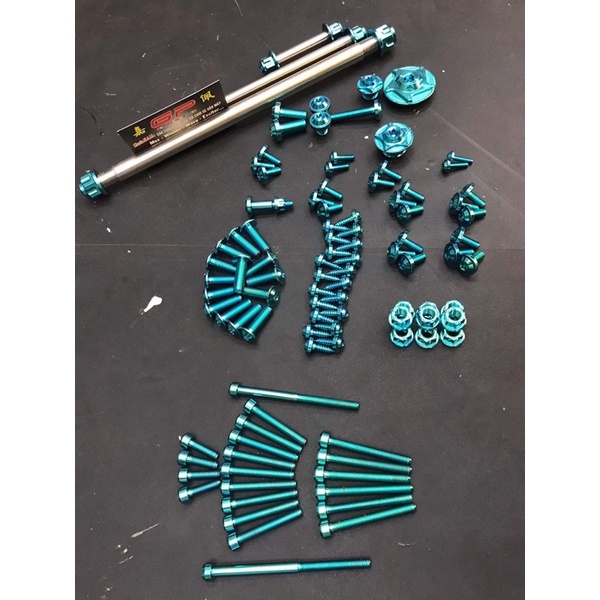 combo full xe ốc titan gr5 cho xe tay ga honda air blade vision sh mode vario click tặng kèm lục giá