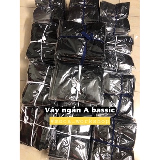 Chân váy ngắn chữ A basic có lót quần