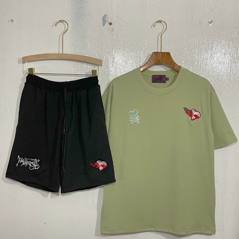 Áo Thun Nam Nữ - Áo thun tay lỡ nam nữ logo thêu form unisex (Ảnh thật)