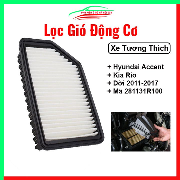 Lọc Gió Động Cơ Hyundai Accent Và Kia Rio 2011-2016 Mã 281131R100