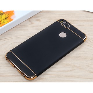 Ốp lưng thời trang viền giả kim loại Xiaomi Mi5x và Mi A1 đen