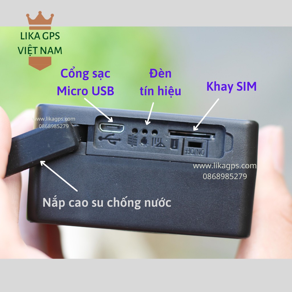 Thiết bị định vị không dây dùng pin LIKA K9 4G độ chính xác cao, bảo hành 1 năm