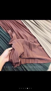 Chân váy xếp li - dáng midi ( ảnh thật - hàng sẵn )