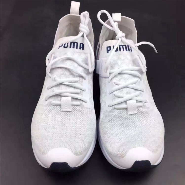 (Nhà máy Outlet) Thời trang Puma Ignite Evoknit Lo trắng tinh khiết nam giới thể thao chạy bộ giải trí giày nữ