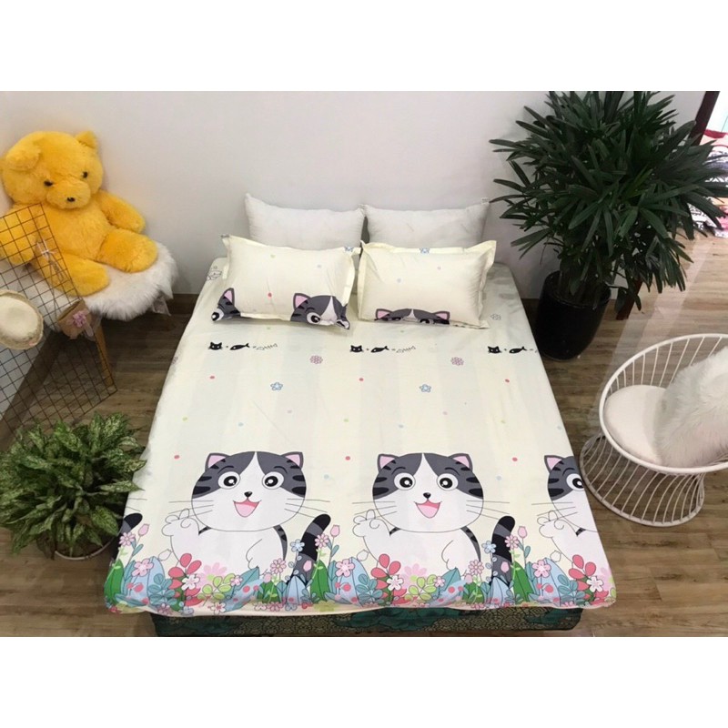 Bộ  Ga chống thấm goodmama 3 món 100% cotton cao cấp hàng nhập khẩu