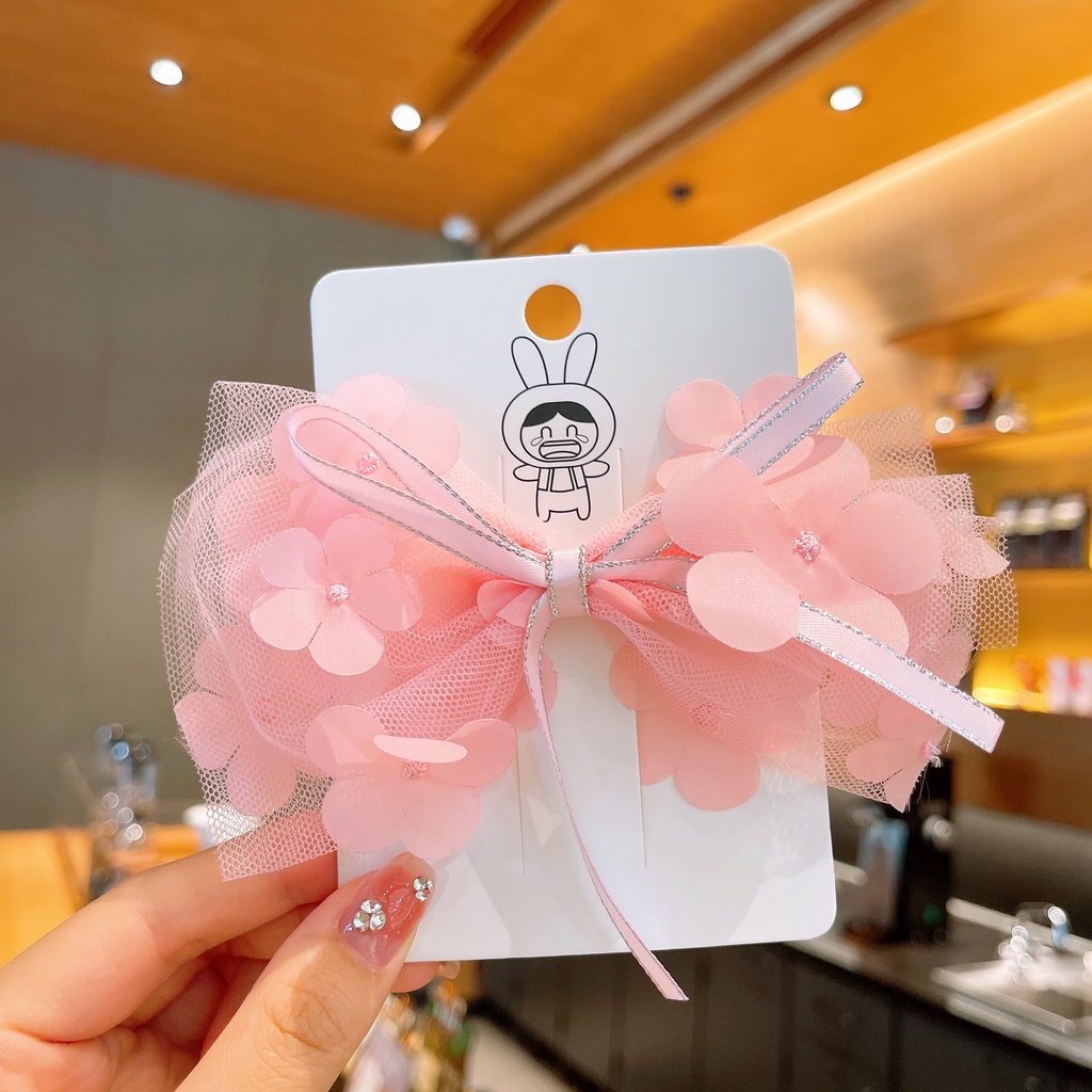 Kẹp Tóc Nơ Ruy Băng Gạc 2022