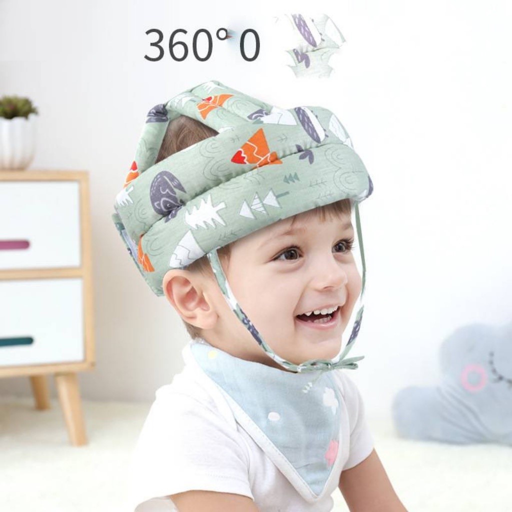 Mũ Bảo Vệ Đầu Cho Bé Tập Đi - Tập Bò, Mũ Bảo Hiểm Cho Bé Tập Đi Bảo Vẹ Bé Chống Va Đập Mạnh