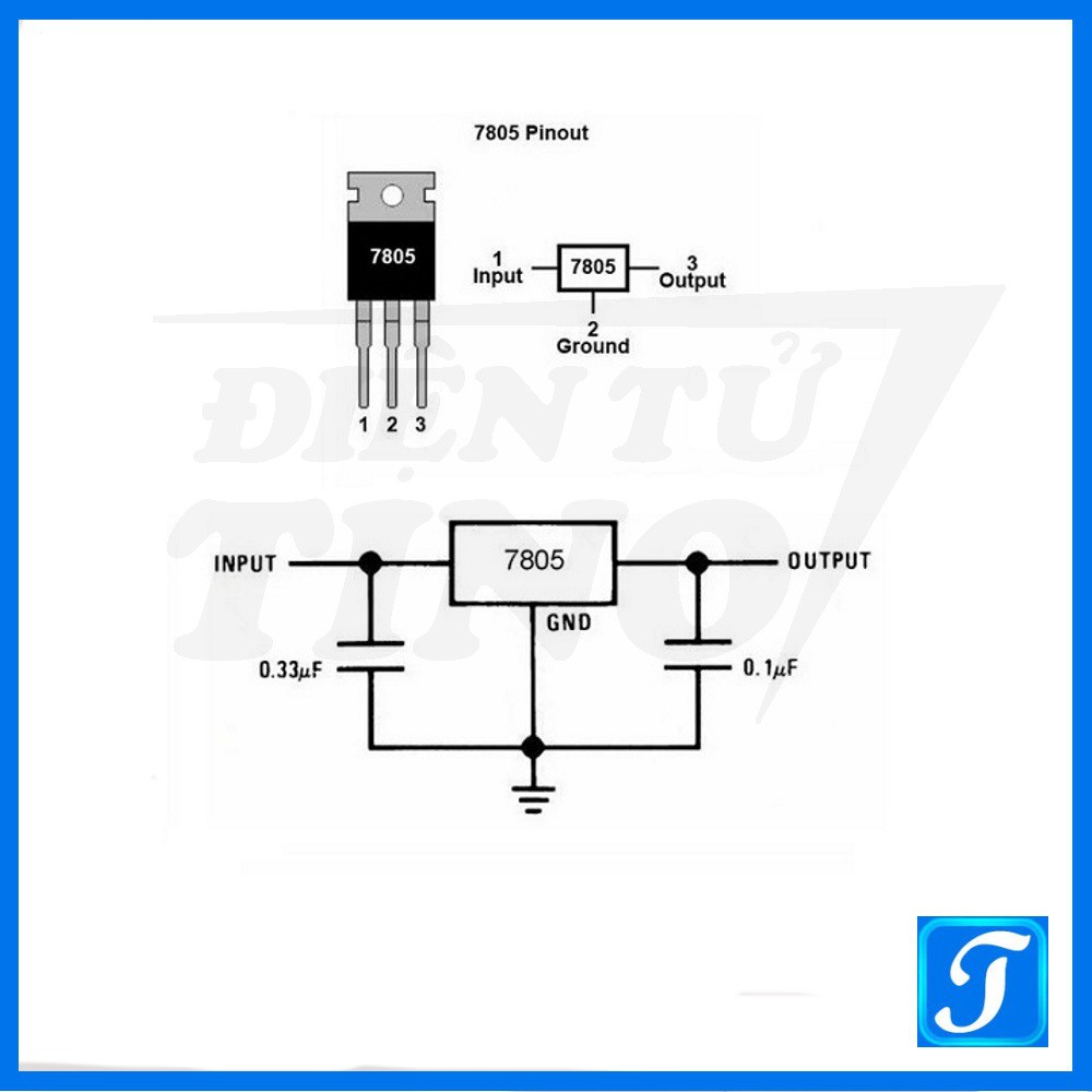 IC ổn áp 7805 1.5A TO-220 sửa chữa mạch điện tử mạch nguồn