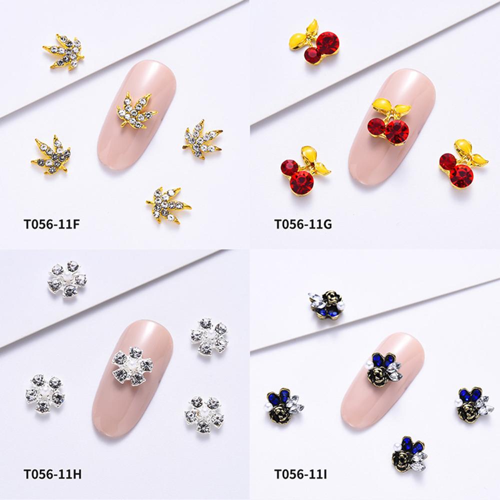 OCEANMAP Phụ Kiện Đá Đính Trang Trí Móng Tay 3D Dễ Thương Cho Nữ