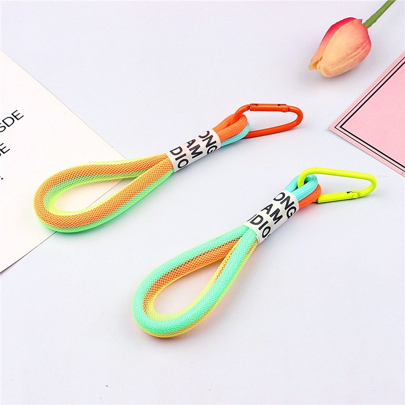 Móc Điện Thoại Bằng Lưới Hai Lớp Màu Dạ Quang Cho Trang Trí