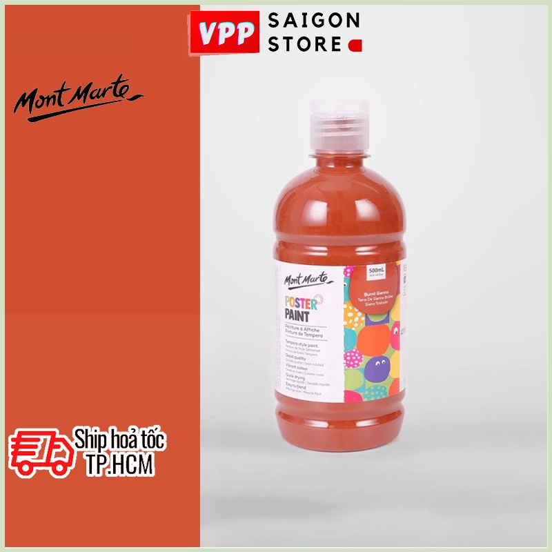 Màu Nước Poster Paint Mont Marte 500ml - Burnt Sienna - MPST0018