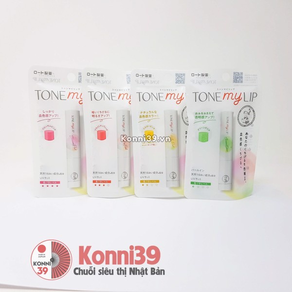 Son dưỡng môi Mentholatum Tone my Lip UV cut 2.4g