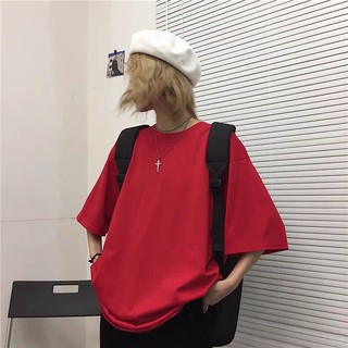 Basic tee trơn - Đỏ