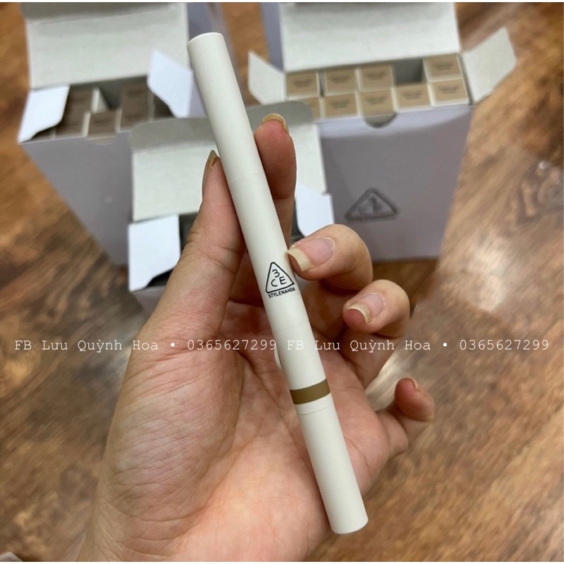 Chì kẻ mày 2 đầu 3ce Easy Brow Designing Pencil