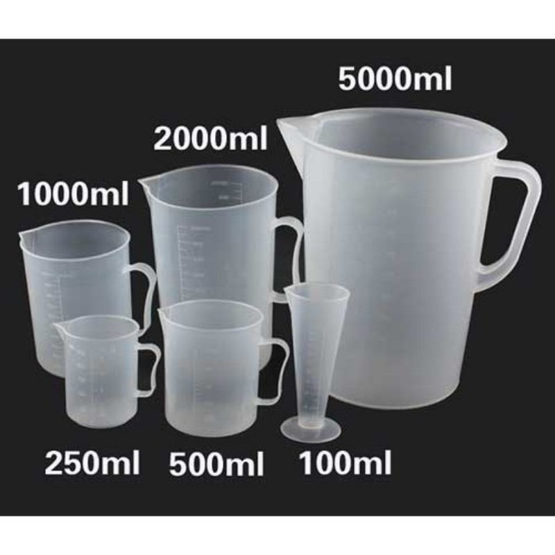 Ca đong nhựa chia vạch dùng trong pha chế, làm bánh ( 100-250-500ml )