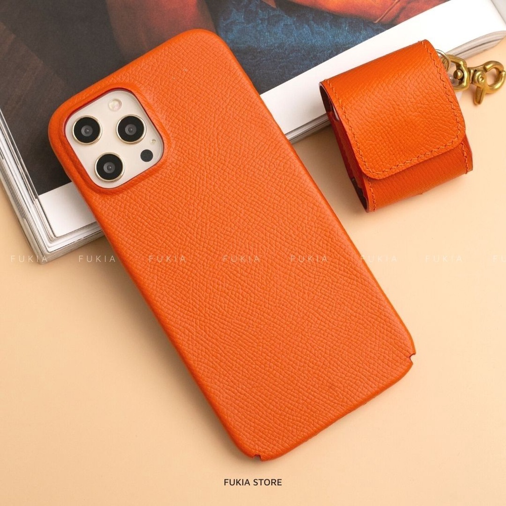 Ốp da thủ công Epsom Full viền dành cho IPhone 14/14Plus/14Pro/14Promax/13/13Pro/13Promax/12/12Pro/12Promax ODTC101