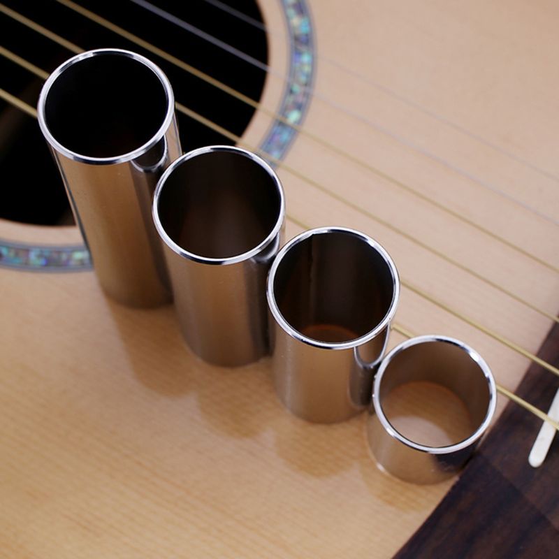 Thanh Trượt Ngón Tay Bằng Thép Không Gỉ Chuyên Dụng Cho Đàn Guitar Điện / Guitar Bass