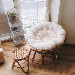 Ghế mây, ghế thư giãn papasan đường kính 100cm; khung mây tư nhiên