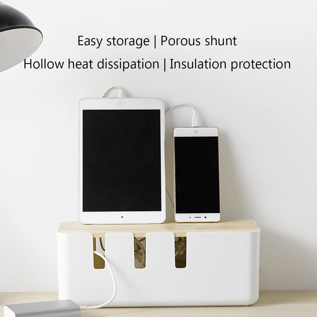 ஐ♘Hộp Đựng Ổ Cắm Điện Xiaomi Bcase Chống Bụi Dùng Để Sắp Xếp Cáp Sạc/Cáp Mạng Gọn Gàng