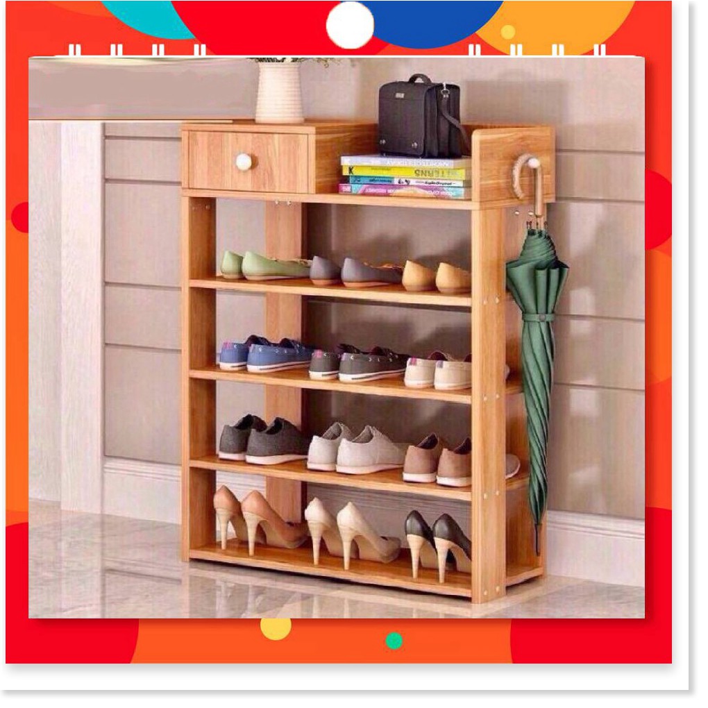 KỆ GỖ ĐỂ GIÀY 5 TẦNG SIÊU ĐẸP SIÊU BỀN ( TỔNG KHO GIA DỤNG GIÁ RẺ )