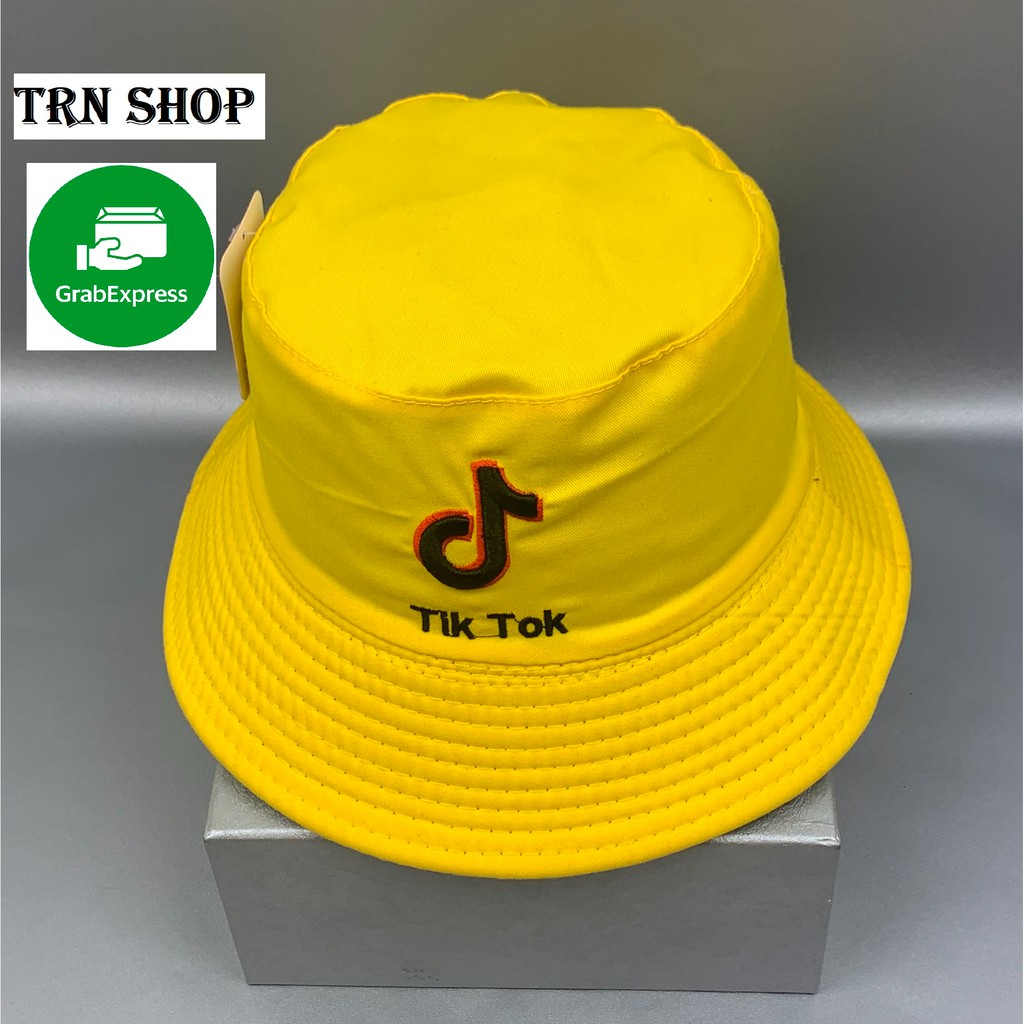 Nón Bucket 2 mặt - Nón tai bèo rộng vành thời trang nam nữ thêu chữ tiktok