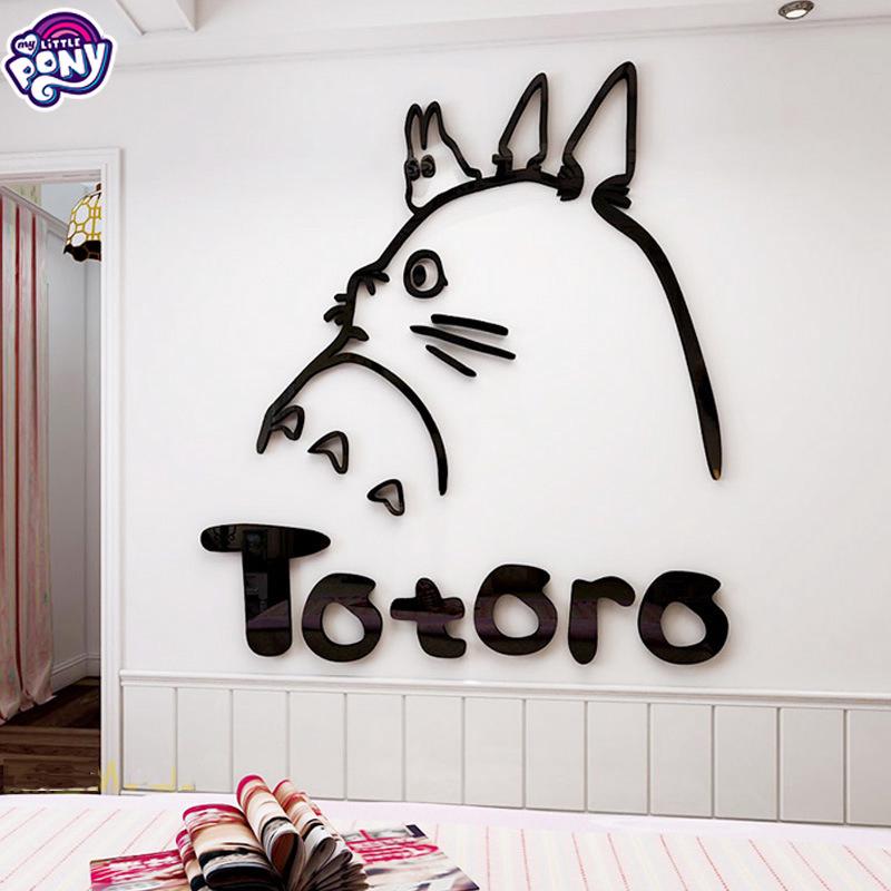 Dễ Thương Sticker Dán Tường Hình Totoro 3d Xinh Xắn