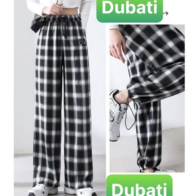 QUẦN JOGGERS NAM NỮ THỂ THAO HỌA TIẾT CARO MỚI RÚT DÂY CHẤT VẢI THOÁNG MÁT - DUBATI FASHION