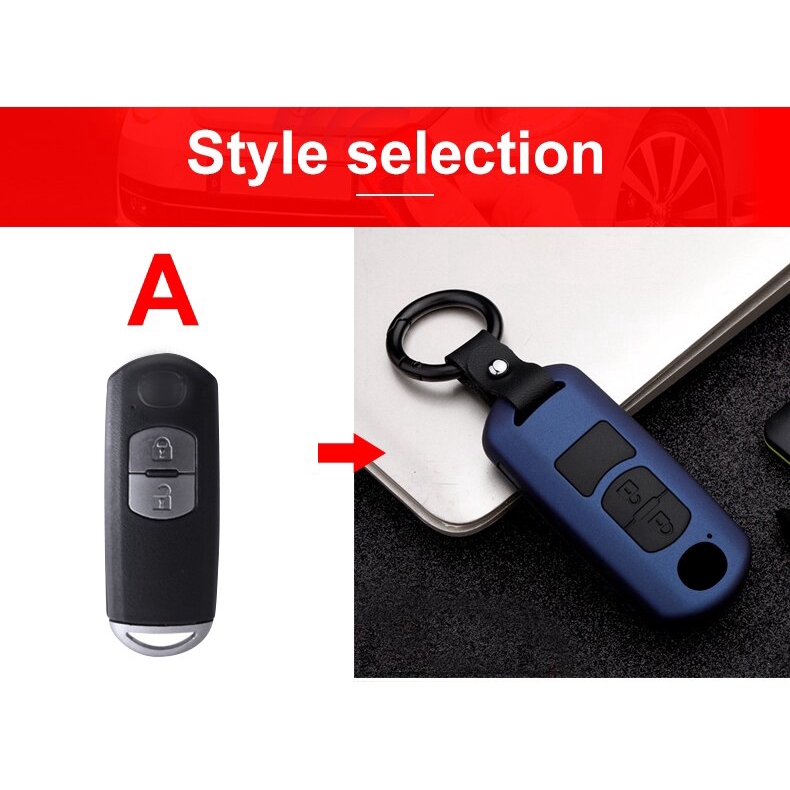 Mazda Car Key Cover ABS Silicone Car Remote Key Case Fob Cover For Mazda 2 3 6 Atenza Axela CX3 CX3 CX5 CX5 CX 5 CX7 CX8 CX9 MX5 keychain