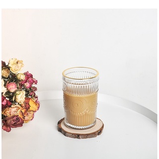 Ly thủy tinh viền gold cao cấp/ ly thủy tinh/ ly trang trí