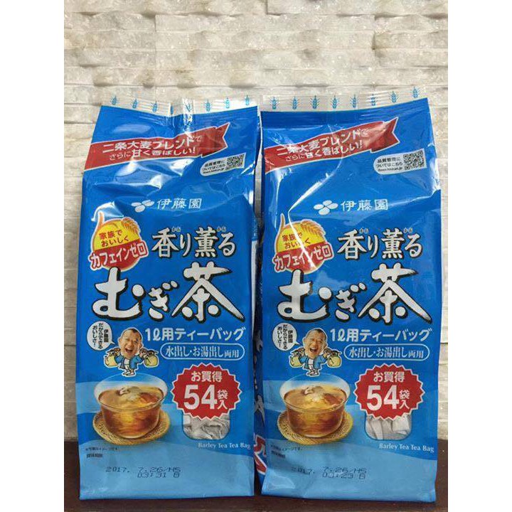 Trà lúa mạch túi lọc Mugi Nhật Bản 54 gói date 2/2024