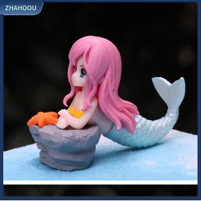 ☃Nhà☃ Set 4 Đồ trang trí Búp Bê Nàng Tiên Cá Trang Trí Bể Cá
