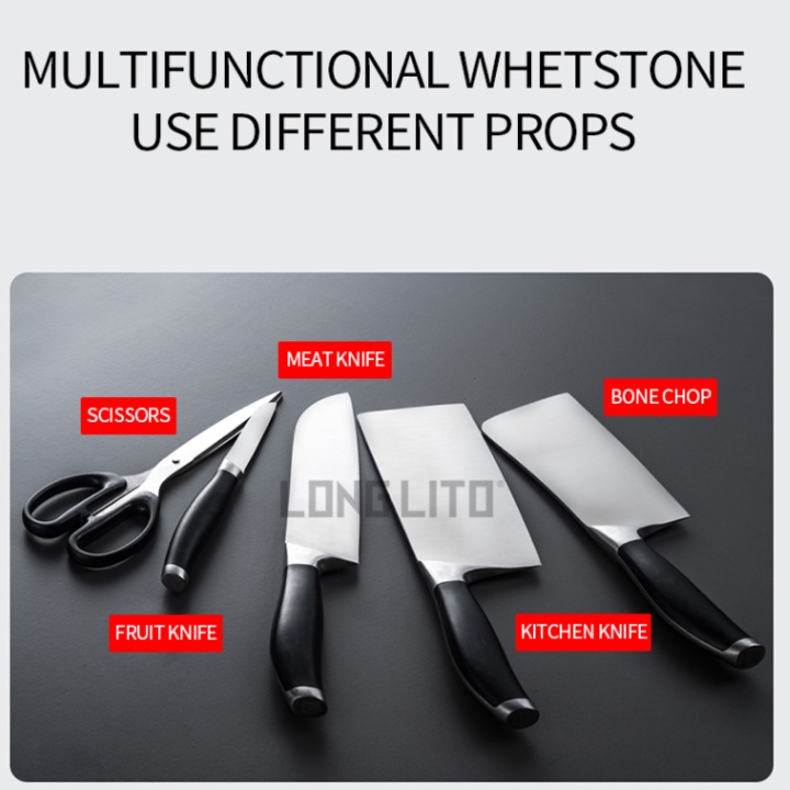 Dụng cụ mài dao, kéo 3 trong 1. Thương hiệu cao cấp Risam RM-023