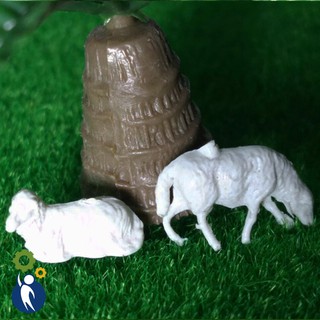 Bộ 2 con Dê Mô Hình Lớn, Mô hình mini trang trí
