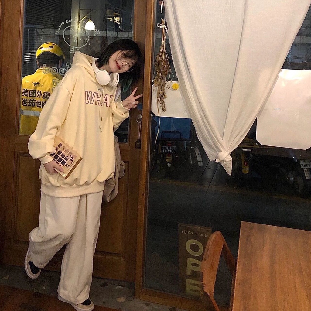 Áo Hoodie Mùa Đông Dáng Rộng Có Đệm Lông Cừu Và Nơ Ice Man Mới Dành Cho Bạn Nữ