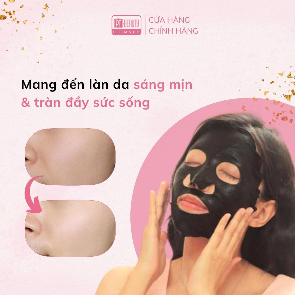 Mặt nạ dưỡng ẩm, trắng da Dr.Morita Platinum Colloid Whitening Blackhead Facial Mask Lẻ 1 Miếng