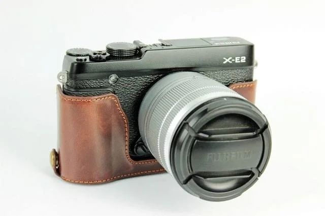 Vỏ da Hafl case da PU cho máy ảnh Fuji XA1-2, XT10, X70