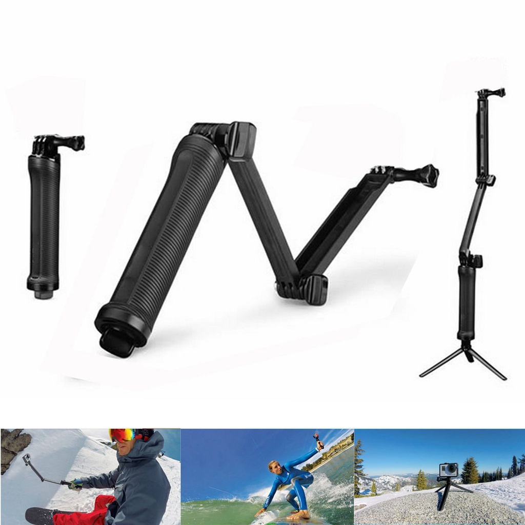 ✳✵DJI DJI Gập ba chiều Điều chỉnh cánh tay Gậy chụp ảnh tự sướng gấp ba lần Phụ kiện GoPro Giá đỡ máy ảnh thể thao 3 chi