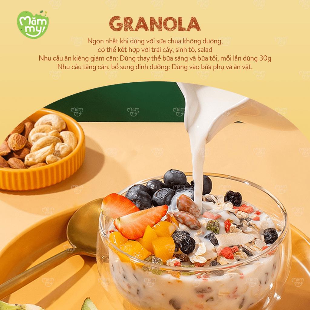 [Tặng 1 hũ cùng loại] Combo 2 hũ granola giảm cân độ dáng nhanh cho mẹ bé không có đường 50% yến mạch, 1kg
