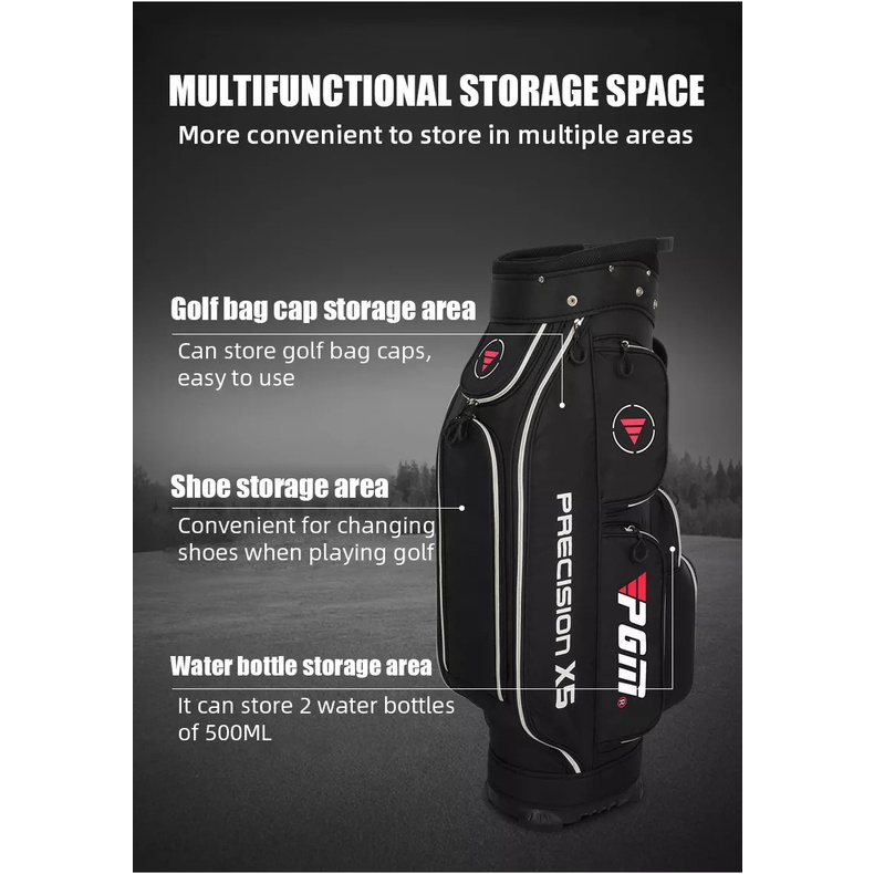 Túi Gậy Golf Fullset PGM QB067 Siêu Nhẹ Chống Nước - Lightweight Waterproof Golf Bag