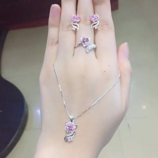 Bộ trang sức bạc ta nhiều màu có bán lẻ