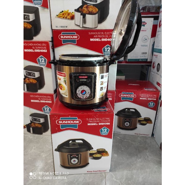 Nồi áp suất đa năng chính hãng sunhouse dung tích 6lít