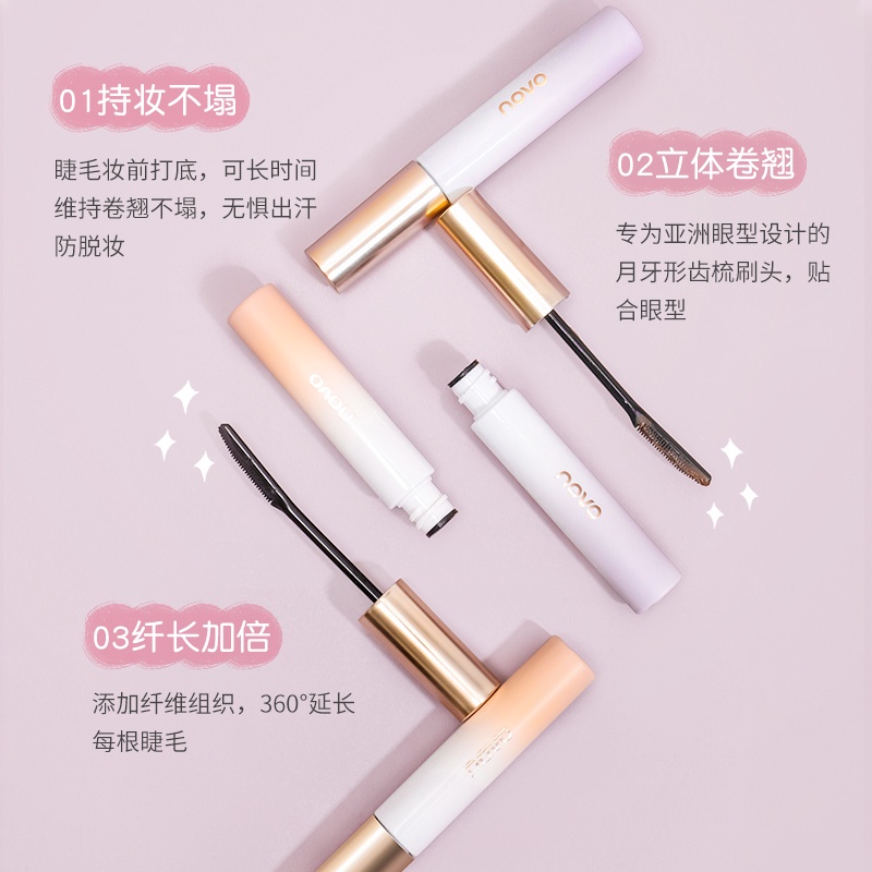 Mascara Trang Điểm Lông Mi NOVO 5420 Nhanh Khô Tiện Dụng