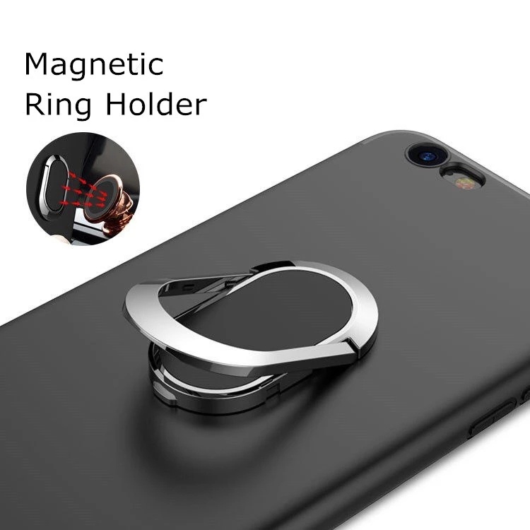 Nhẫn Đỡ Điện Thoại Bằng Kim Loại Có Nam Châm Xoay 360 Độ Siêu Mỏng Sang Trọng