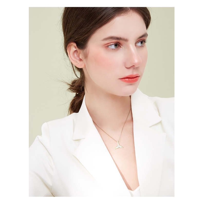 Dây chuyền vòng cổ nữ titan đuôi cá X7-102 - CAM KẾT KHÔNG GỈ, KHÔNG BAY MÀU - BẢO HÀNH 12 THÁNG